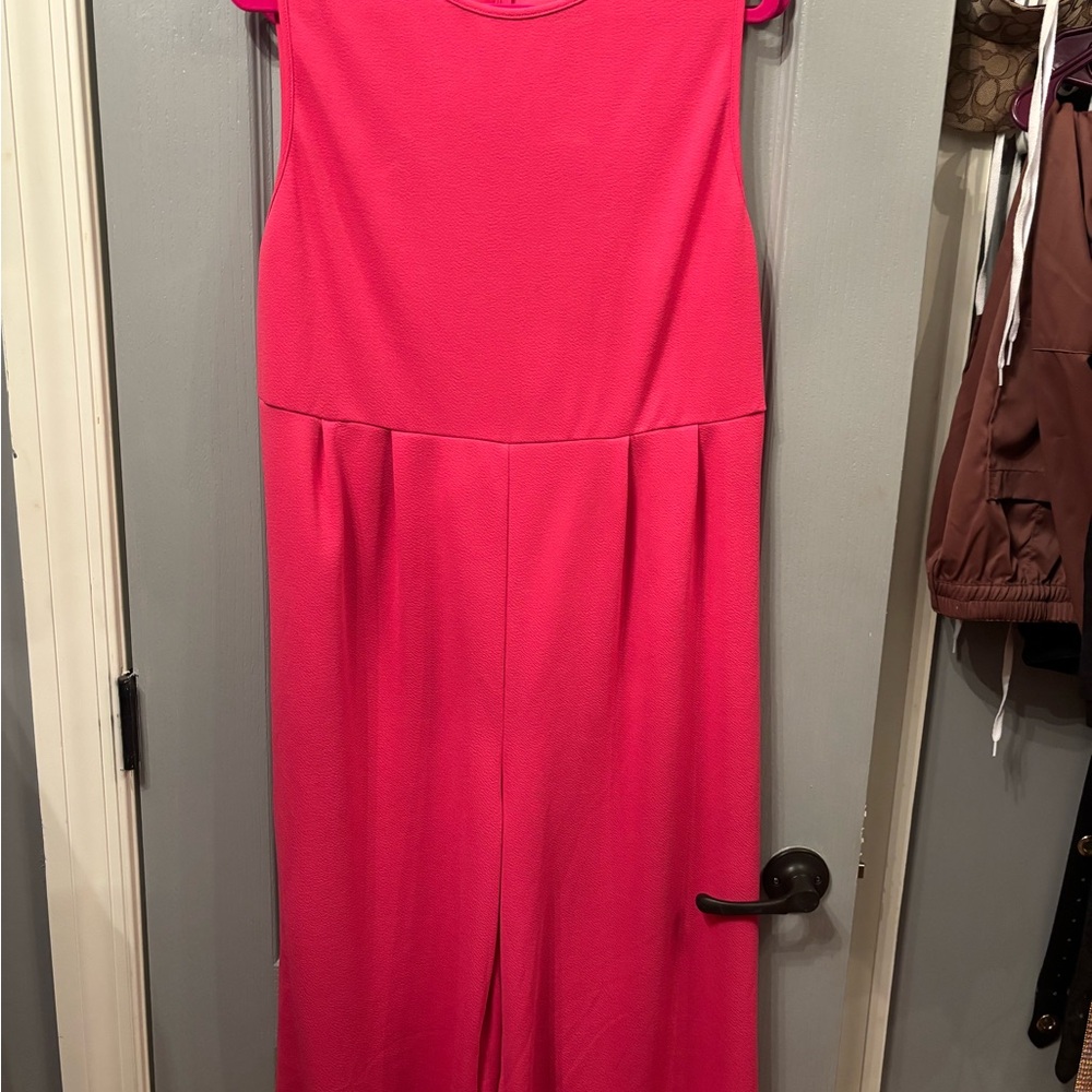 Vibrant Pink Sleeveless Jumpsuit